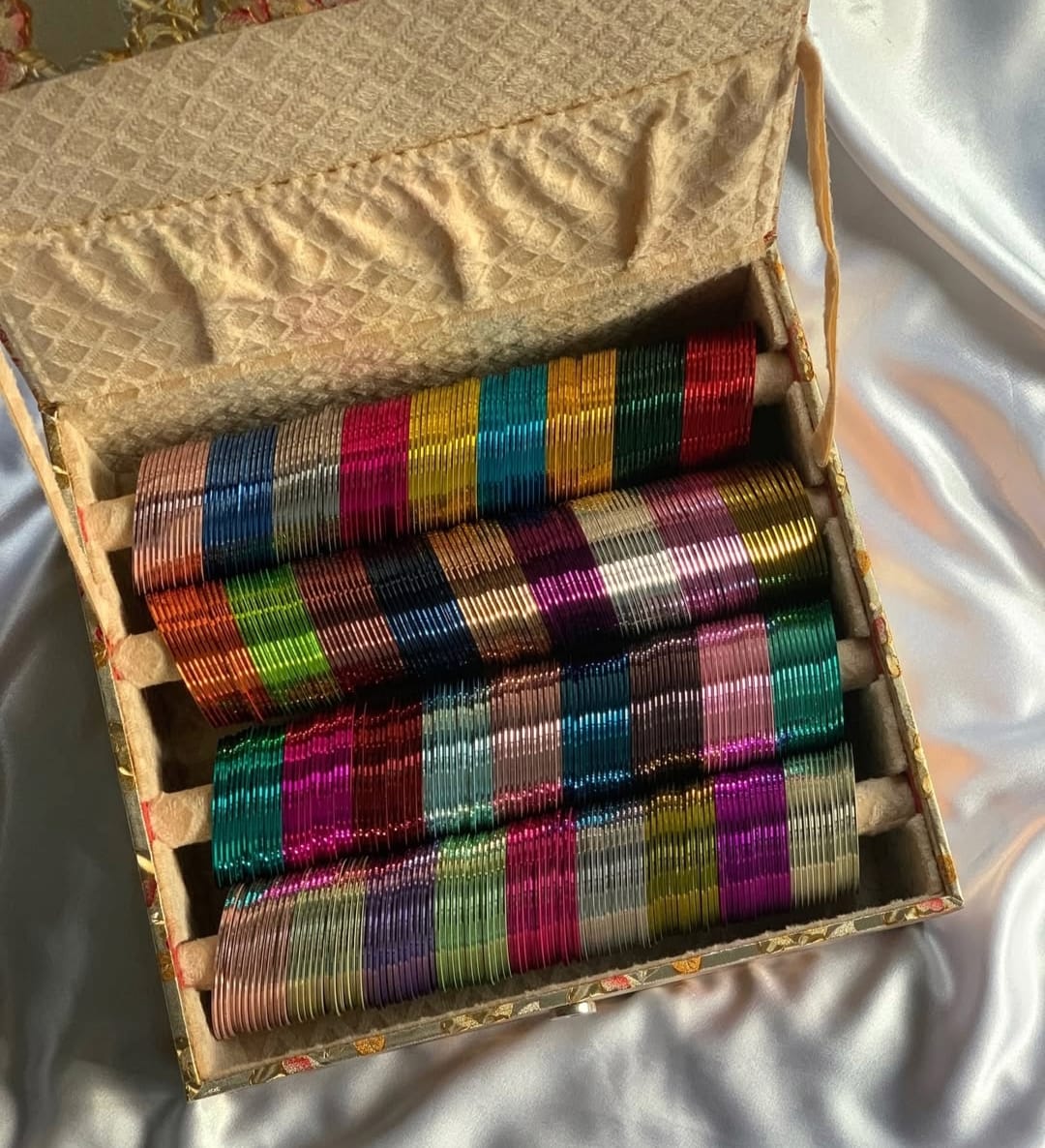 Glossy Metal Bangles 36 Dozen Combo Box (36 Colours) | Indian Jewellery | Bridal Bangle Set | Premium Indian Bangles Set