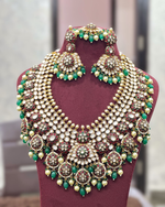 Kundan Beaded Polki Bridal Necklace Earrings Set, Kundan Polki Necklace Set, Engagement Polki Jewellery, Polki Jewelry Set, Indian Polki Necklace, Pakistani Polki Earrings Set, Bollywood Polki Jewellery Set, Wedding Polki Jewelry