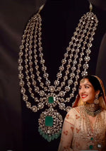 Radhika Ambani Wedding Polki Necklace Earrings Maangtika Set, Radhika Ambani Polki Necklace Set, Radhika Ambani Polki Jewelry Set, Radhika Ambani Earrings Set, Polki Weddings Jewellery, Indian Wedding Polki Necklace Set, Polki Necklace Set