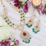 Timeless Elegance Polki Necklace Set, Bollywood Jewelry Set, Indian Polki Jewelry, Indian Jewellery Set, Wedding Necklace Set, Celebrity Polki Jewellery, Bridal Polki Set