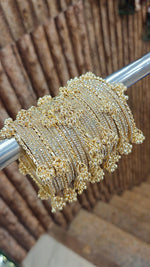 Kashmiri Bangles, Shadow Stone Bangles, Ghungru Bangles, Bridal Bangles Set, Wedding Bangles, Traditional Indian Jewellery