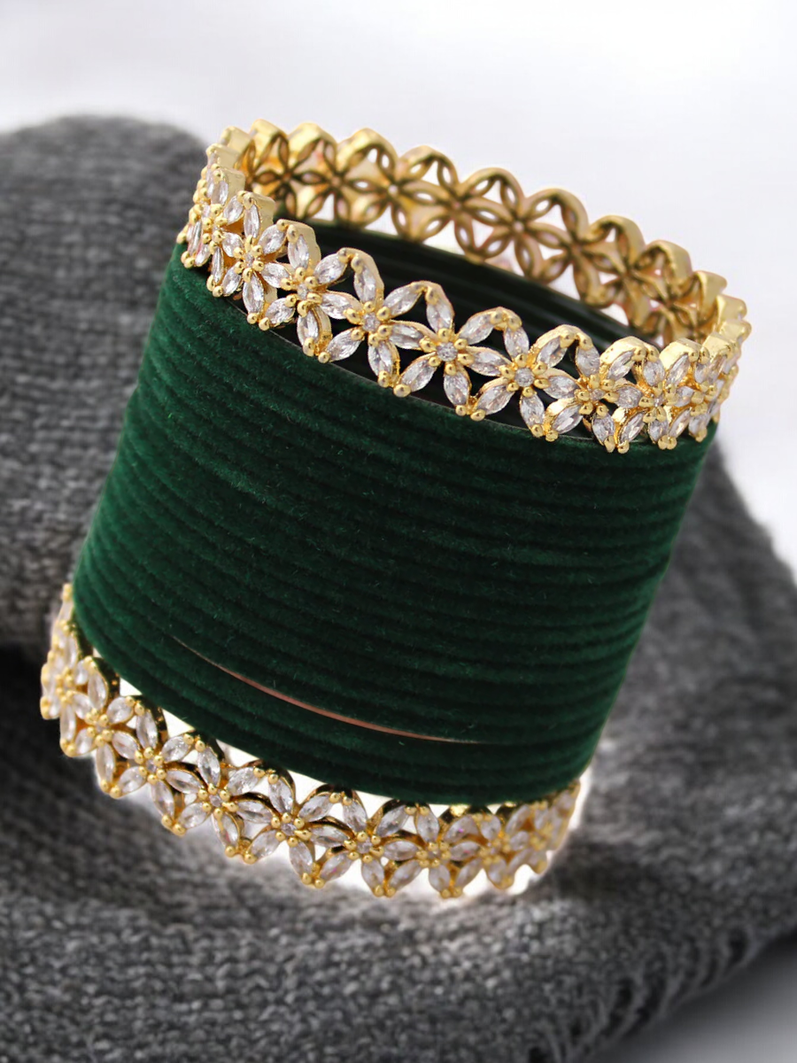 Luxurious Crafted Traditional Pearl Bangles Set, traditional Chooda, crafted Bangles Jewellery Set, Indian Chura Set, Bridal Pearl Chura