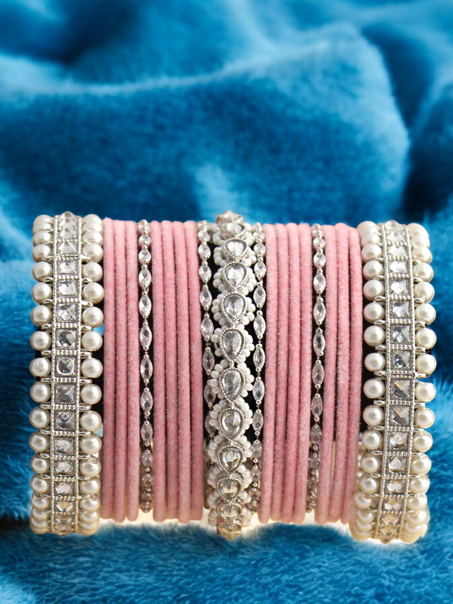 Celebrity Kundan Bangles Chura Jewelry Set, Celeb Pearl Bangles Set, Kundan Bangles Set, Pearl Jewellery Set, Kundan Jewellery Set