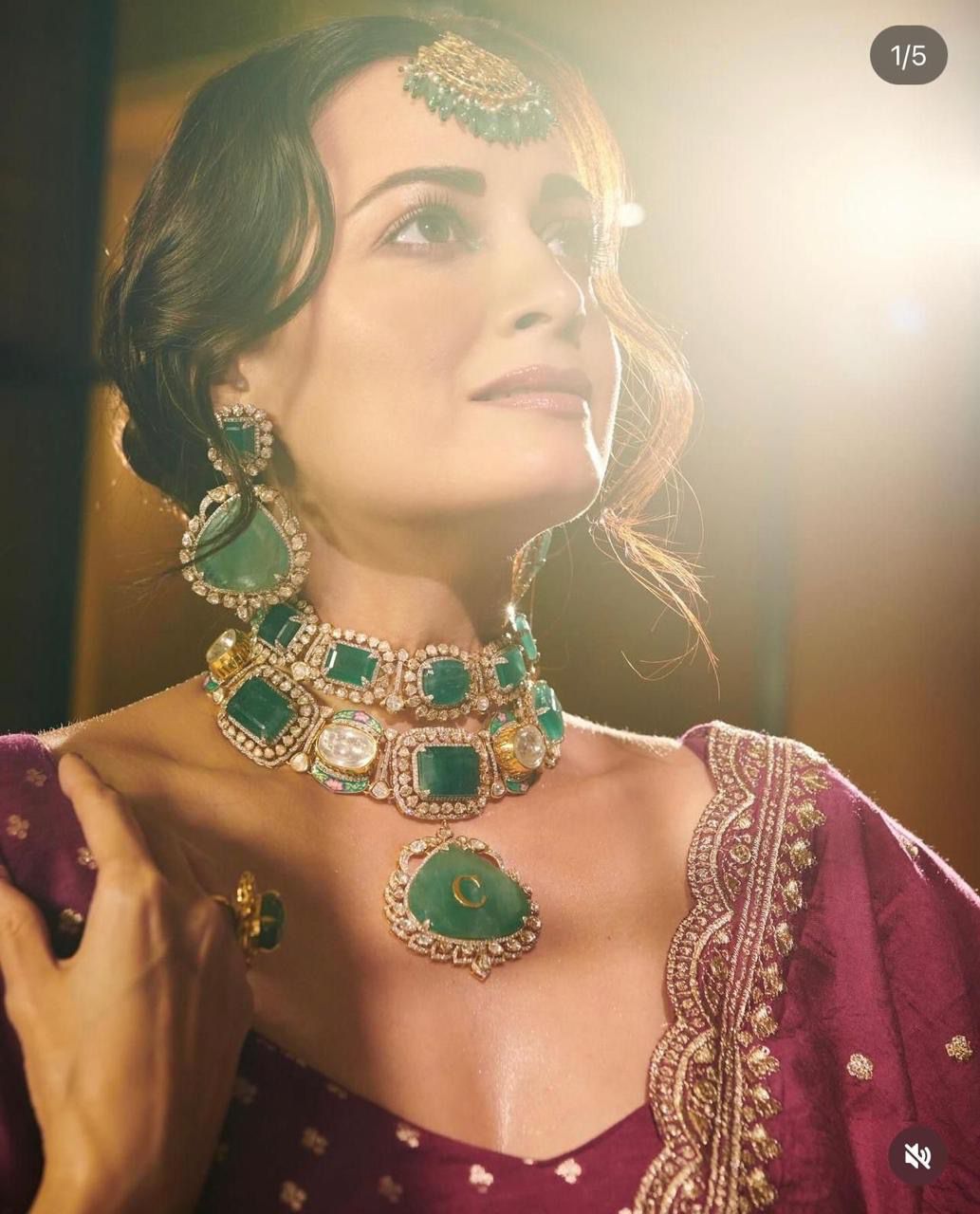Dia Mirza Kundan Choker Jewellery Set, Celebrity Inspired Jewellery Set, Indian Kundan Jewelry Set, Polki Necklace, Bollywood Jewelry