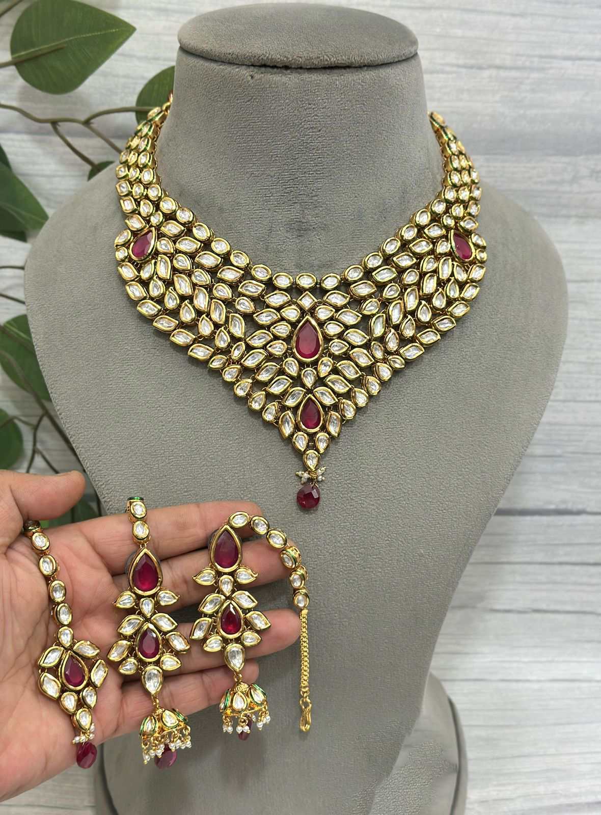 Meenakari Festive Choker Earrings Mangtika Jewelry, Meenakari Pakistani Jewelry Set, Indian Choker Set, Wedding Meenakari Choker Set, Bridal Jewelry