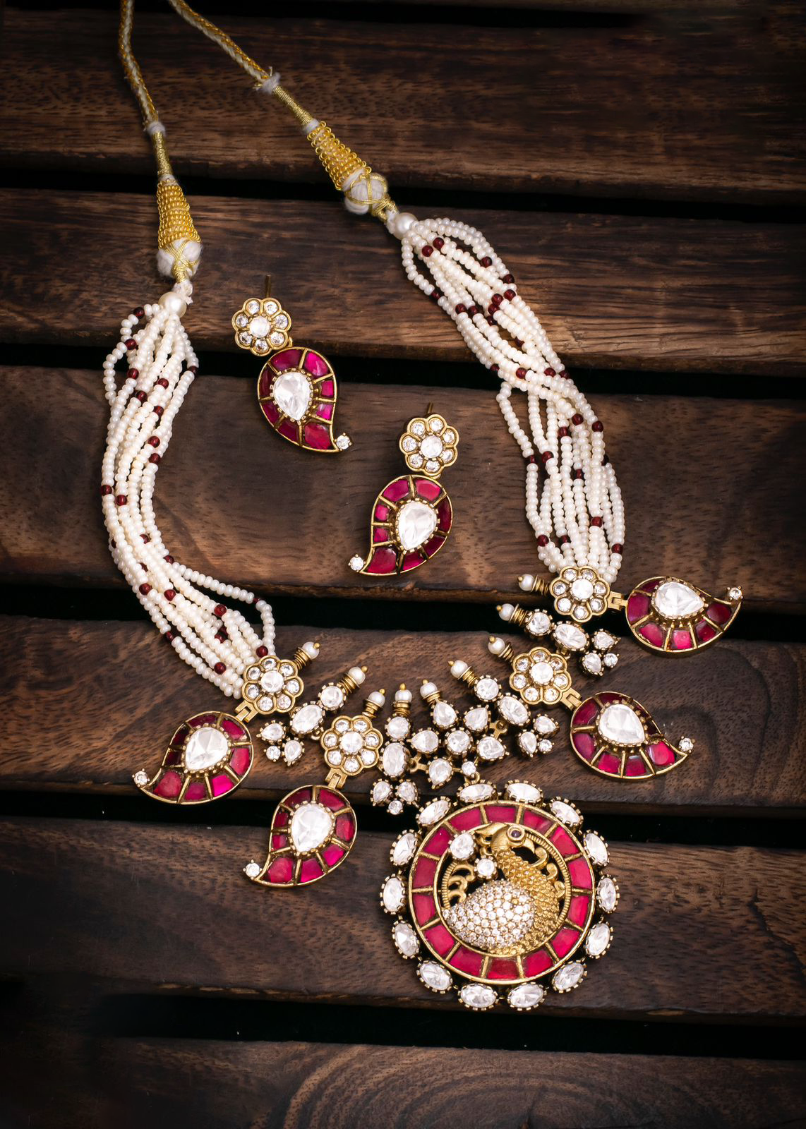 Bridal Peacock Designed Necklace Jewelry Set, Peacock Inspired Jewelry Set, Indian Bird Necklace Set, Bollywood Jewelry Set