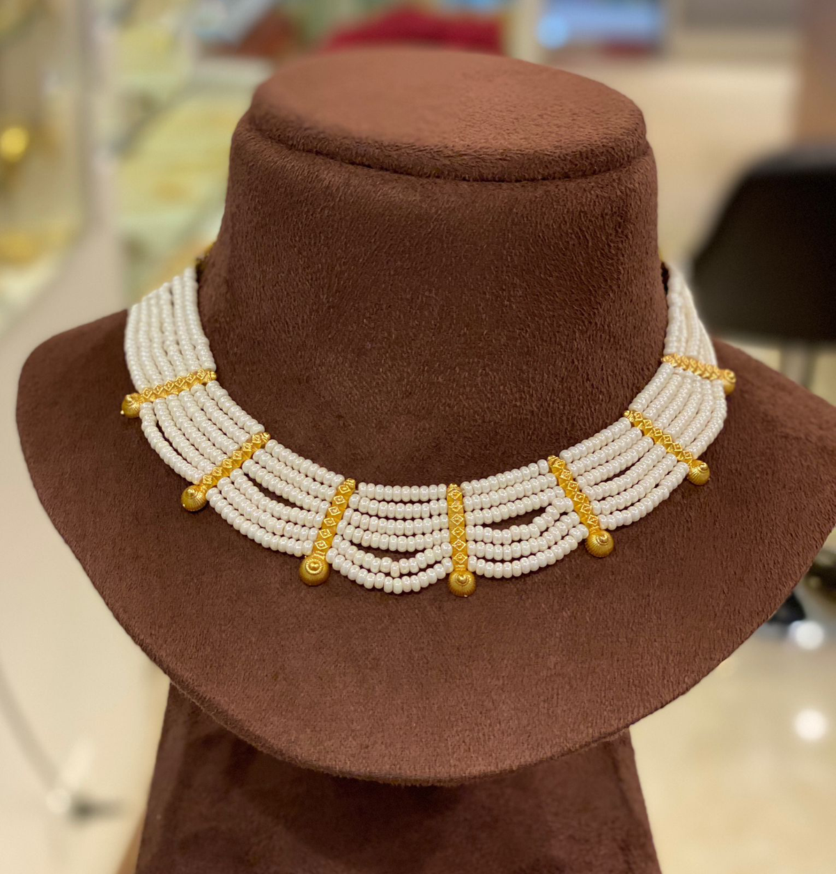 Indian Layered Pearl Choker Jewelry, Layer Bridal Choker, Wedding Pearl Choker, Pakistani Pearl Jewelry, Indian Jewelry Set, Festive Choker Set