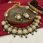 Pakistani Traditional Choker Earrings Set, Lahore Jewelry Set, Ethnic Choker Set, Indian Choker Set, Bollywood Choker Set