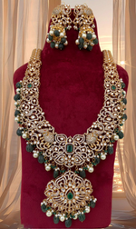 Exquisite Jaipuri Indian Wedding Polki Necklace Set, Rajsthani Traditional Polki Jewelry, Indian Polki Necklace Set, Celebrity Necklace Earrings Set
