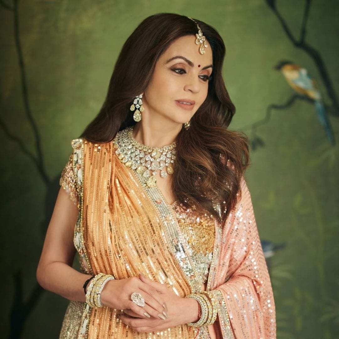 Nita Ambani Inspired Polki Necklace Earrings Maangtika Set, Celebrity Wedding Jewelry, Nitam Ambani Weared Necklace Set, Nita Ambani Polki Jewelry Set, Indian Polki Necklace Set, Bollywood Jewelry Set