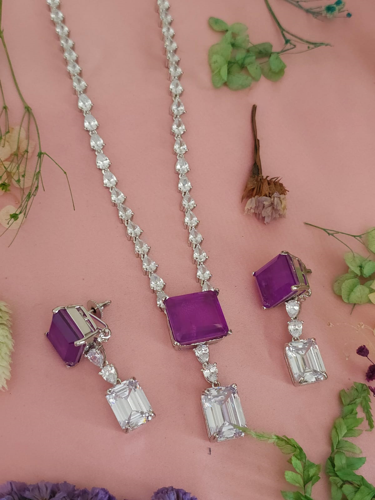 Paki Statement Rectangular Polki Necklace Set, Pakistani Polki Necklace Set, Indian WeddingPolki Jewelry Set, Bollywood Polki Necklace Set, Bridal Jewelry