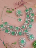 Alia Bhatt Inspired Polki Choker Earrings Mangtika Set