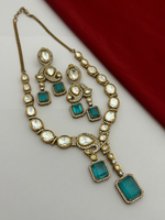 Bridal Kundan Necklace Matching Drops Earrings Set, Indian Kundan Jewelry Set, Pakistani Statement Necklace Set, Wedding Necklaca Set