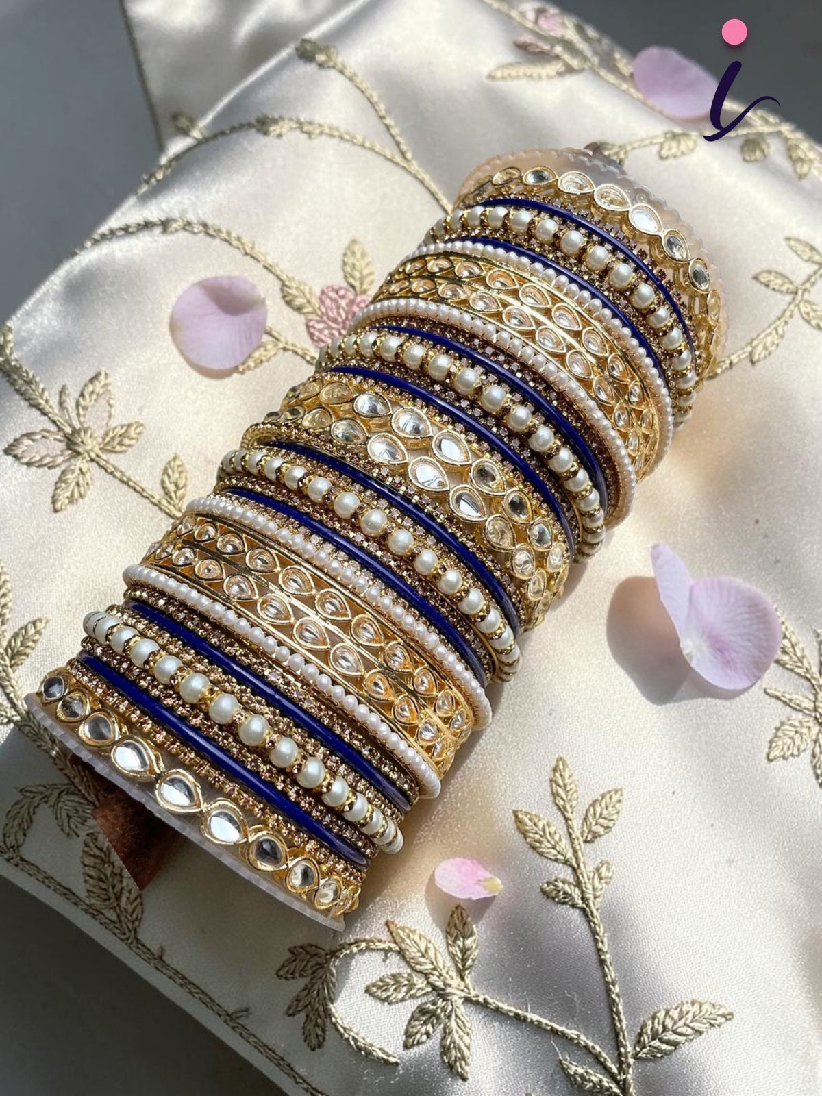 Kundan Pearl and Stone Kada Bangle Set for Women | Traditional Bridal Wedding Bangles Collection | Handcrafted Kundan Jewelry, Luxury Ethnic Bangles, Women’s Traditional Jewelry