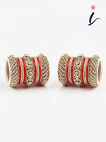 Plus Sizes Indian Bangles Bridal Bangle Set Wedding Bollywood Jewelry Set of 46 Bangles, Wedding bangles, Traditional Jewelry Gift, Set of 2