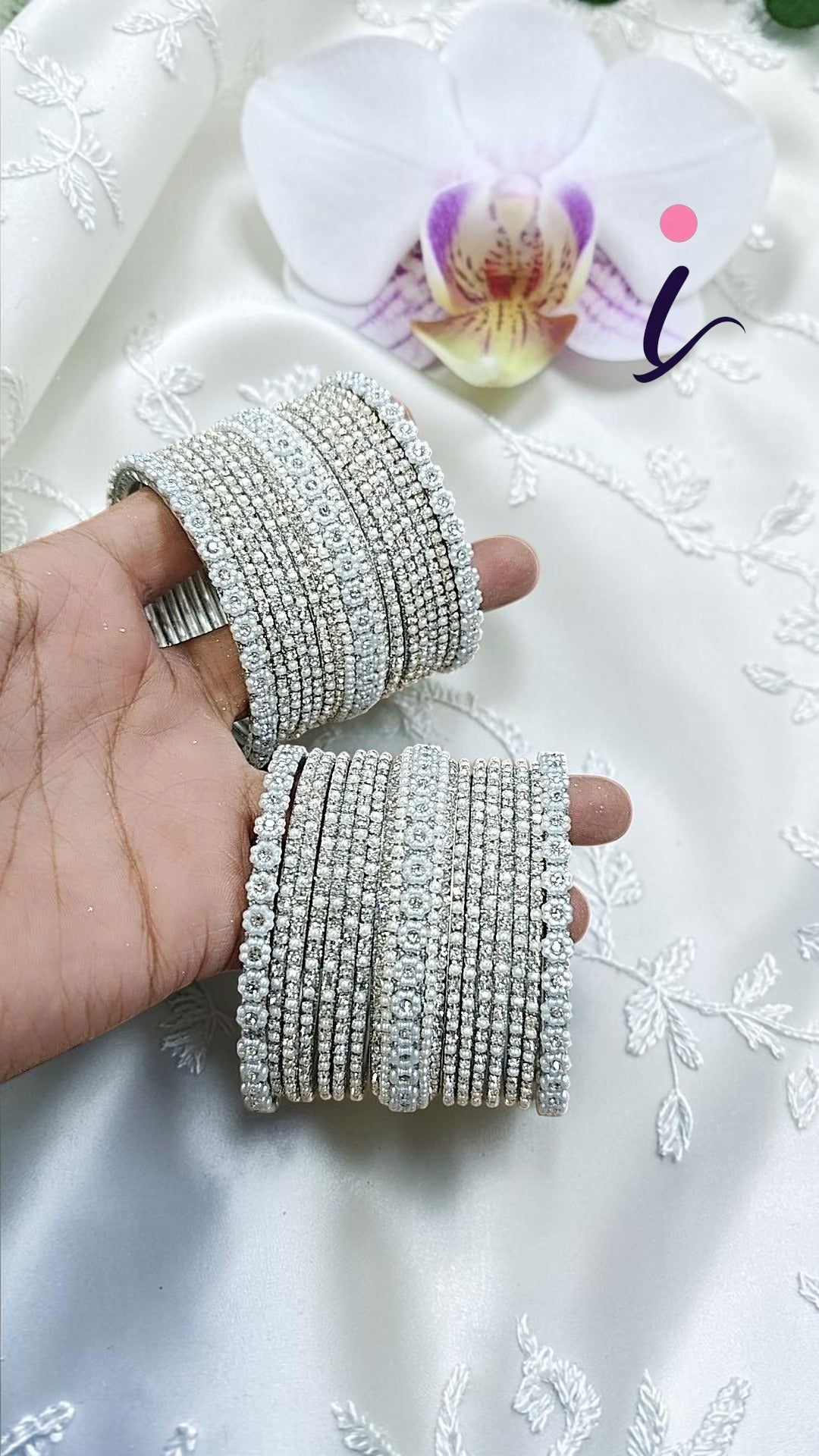 Pakistani Flower Design Brass Bangle Set for Women | Gold Plated Traditional Floral Kada Bangles | Bridal Wedding & Party Wear Jewellery