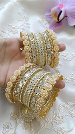 Rajsthani Golden Kundan Stone Work Bridal Bangle Jhumki Set | Pakistani Bangle Set | Pakistani Jewelry | Traditional Jewelry