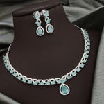 Silver-Plated Red Stone Necklace Set with Earrings | Indian Jewellery | Stone Jewellery Indian Neckles Set