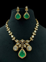 Kundan Necklace & Earrings Set | Indian Jewellery | Kundan Jewellery Indian Neckles Set