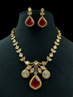 Kundan Necklace & Earrings Set | Indian Jewellery | Kundan Jewellery Indian Neckles Set