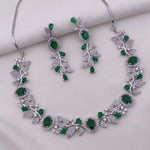 Sapphire Blue Stone Necklace Set with Earrings | Indian Jewellery | Premium Stone Jewellery Indian Neckles Set