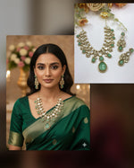 Kundan Bridal Necklace Set | Indian Jewellery | Kundan Indian Necklace Set with Matching Earrings | Premium Bridal Jewellery