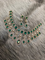 Royal Gold & Pearl Teardrop Necklace Set – Exquisite Bridal Grandeur - Libasaa.com