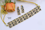 Bridal Premium Ruby Stone Choker Set with Matching Earrings | Indian Jewellery | Stone Jewellery Indian Necklace Set