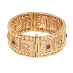 Dailywear Temple Gold Kangan | Traditional Kada Bracelet