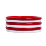 Set of 6 Multicoloured Handpainted Bracelets – Ethnic Boho Jewelry