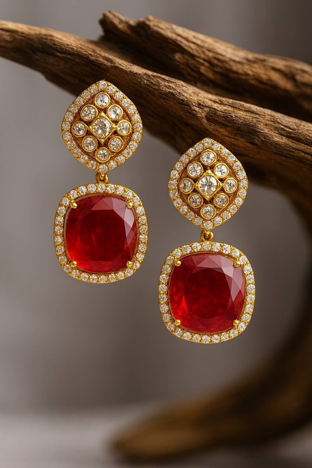 Green Emerald Statement Earrings with Kundan & Pearl Detailing | Indian Ethnic Jewelry