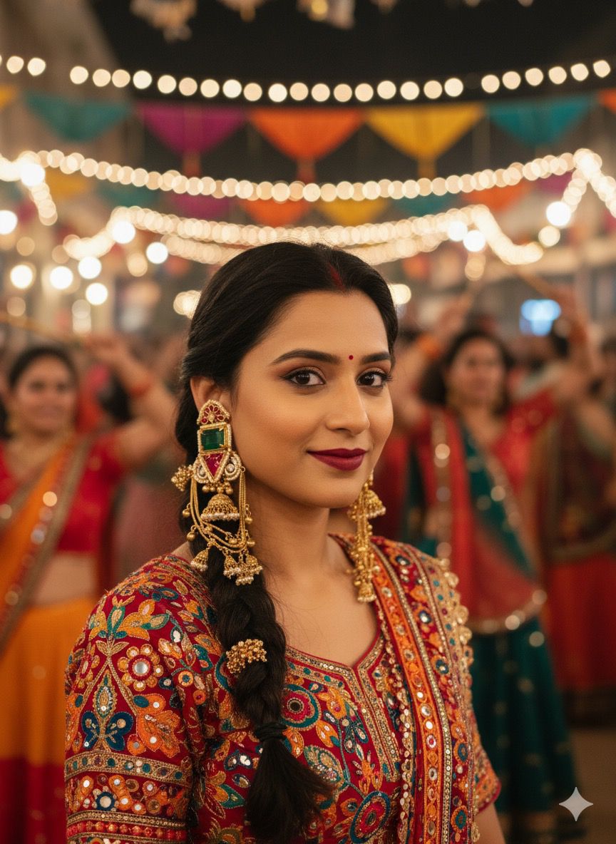 Emerald & Ruby Jhumka Earrings with Pearls – Traditional Indian Jewelry