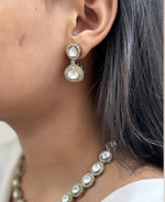 Pakistani Statement Polki Kundan Necklace & Earrings Set | Kundan Jewelry | Indian Jewelry | Pakistani Necklace Set | Traditional Jewelry | Polki Necklace