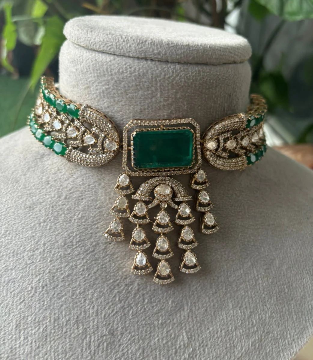 Punjabi Ethnic Kundan Choker Earrings Set for Weddings | Kundan Jewelry | Indian Jewelry | Pakistani Jewelry | Traditional Jewelry