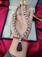 Traditional Craftsmanship American Diamond Kundan Necklace Set | Kundan Jewelry | Indian Jewelry