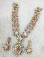 Indian Wedding Double Layer Polki Kundan Necklace Earrings Set | Kundan Jewelry | AD Jewelry | Indian Jewelry
