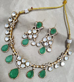 Jaipuri Traditional American Diamond Choker Earrings Set | Kundan Jewelry | AD Jewelry | Indian Jewelry | Traditional Jewelry