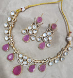 Jaipuri Traditional American Diamond Choker Earrings Set | Kundan Jewelry | AD Jewelry | Indian Jewelry | Traditional Jewelry