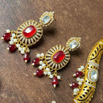 Meenakari JaipuriAD Kundan Necklace Earrings Set| Kundan Jewelry | AD Jewelry | Indian Jewelry