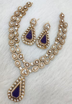 Indian Ethnic Polki Kundan Necklace Earrings Set For Wedding | Kundan Jewelry | Indian Jewelry