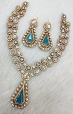 Indian Ethnic Polki Kundan Necklace Earrings Set For Wedding | Kundan Jewelry | Indian Jewelry