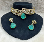 Sabyasachi Royal kundan polki choker earrings set for wedding | Kundan Jewelry | AD Jewelry | Indian Jewelry