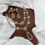 Ethnic Double Layered Victorian Kundan Choker Earrings Set - Kundan Indian Jewelry Set