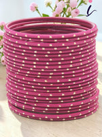 Indian Bangle Set 24 Plain Matte Textured Bangles, Metal Bangles Indian Jewelry / Bangles Bridal Bangles for Women
