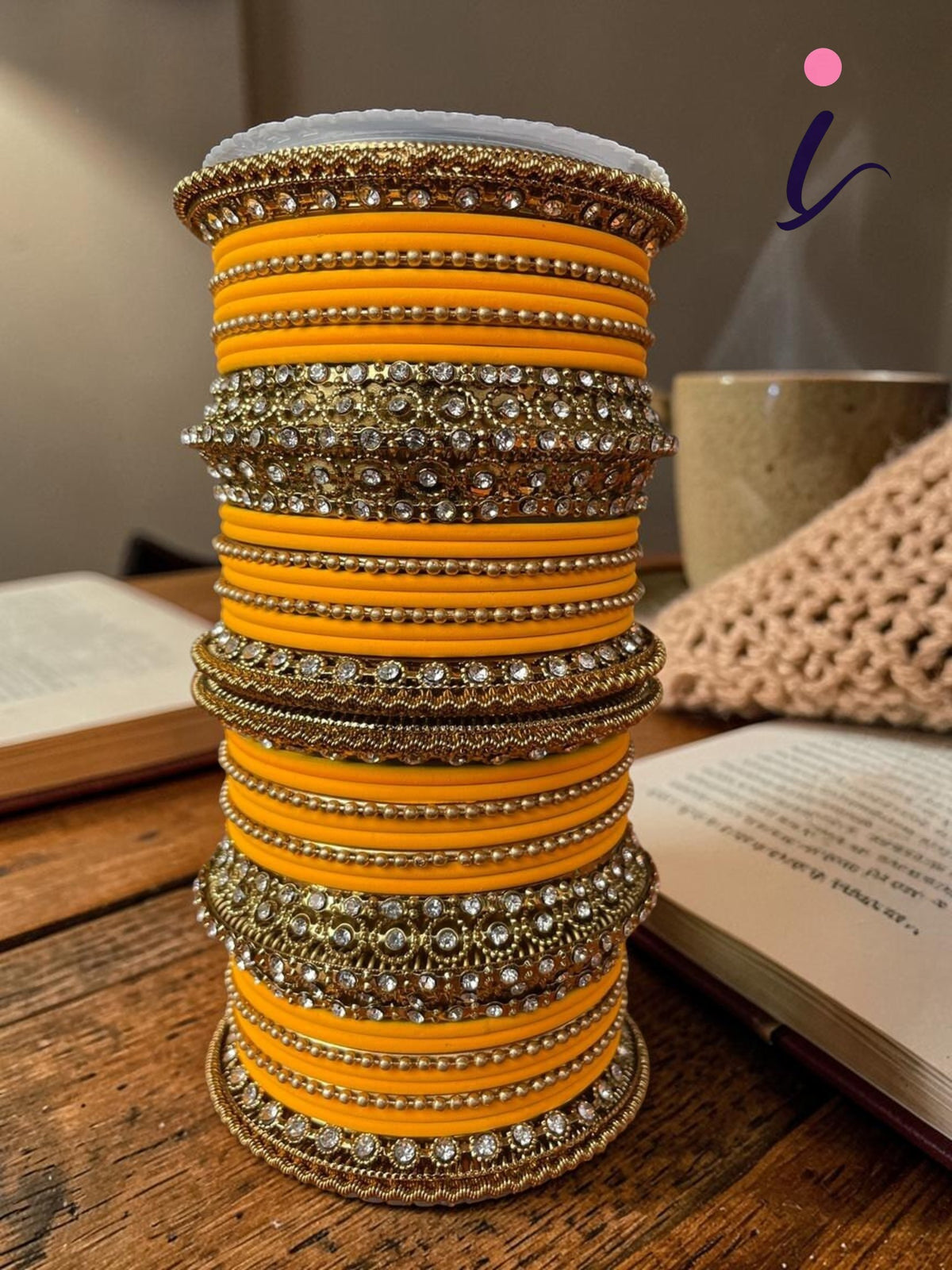 Yellow Indian Bangle Set, Bridal Bangles, Matte Bangles, Traditional Bracelet, Bridal Bangle Wedding Eid Navratri Bollywood Bangles
