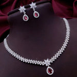 Pakistani Floral AD Kundan Choker Earrings Set | Kundan Jewelry | AD Jewelry | Pakistani Choker Set | Traditional Jewelry