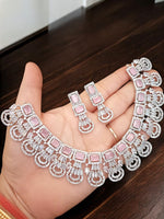 Bollywoof Inspired American Diamond Choker Earrings Set | Kundan Jewelry | AD Jewelry | Indian Jewelry | Traditional Jewelry