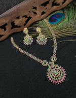 Jaipuri Traditional Kundan Necklace Earring Set For Wedding