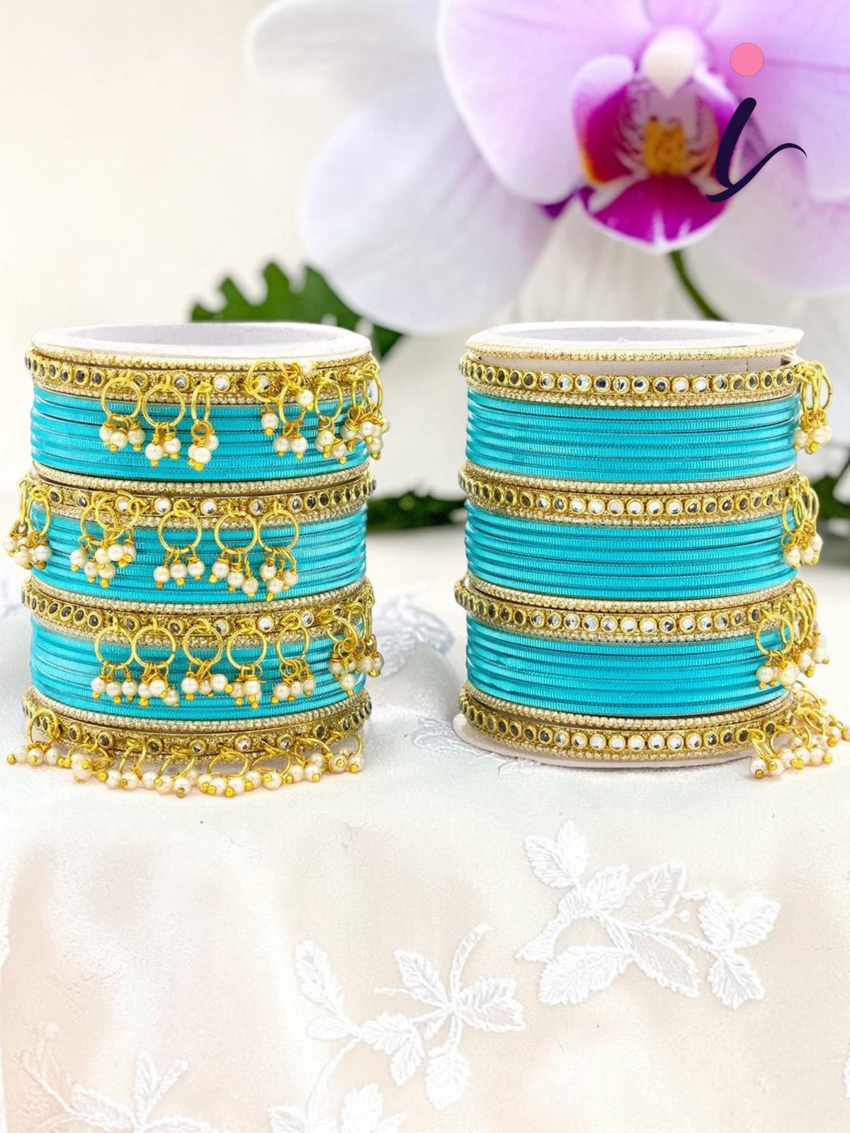 Indian Metal Bridal Bangle Set for Women, Traditional Wedding Bangles, Designer Ethnic Jewelry Collection
