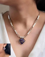 Bridal Gold Plated Polki Statement Necklace Earring Set For Wedding